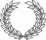 Laurel Wreath Clipart Clip Cliparts Leaf Leaves Template Attribution Forget Link Don sketch template