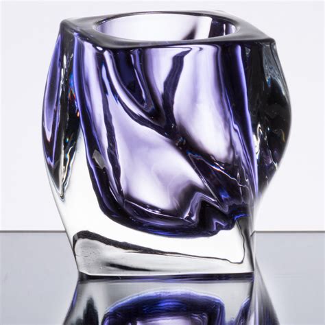 Sterno Products 80252 4 Purple Twist Glass Candle Holder