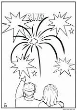 Bonfire Coloring Pages Getcolorings Firework Getdrawings sketch template