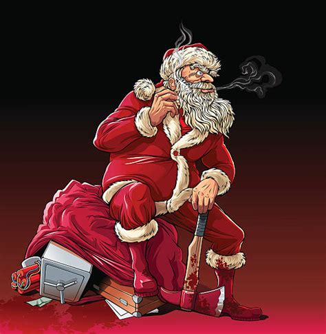 Royalty Free Bad Santa Clip Art Vector Images