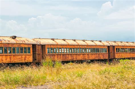 old railroad passenger cars photograph by victor culpepper fine art