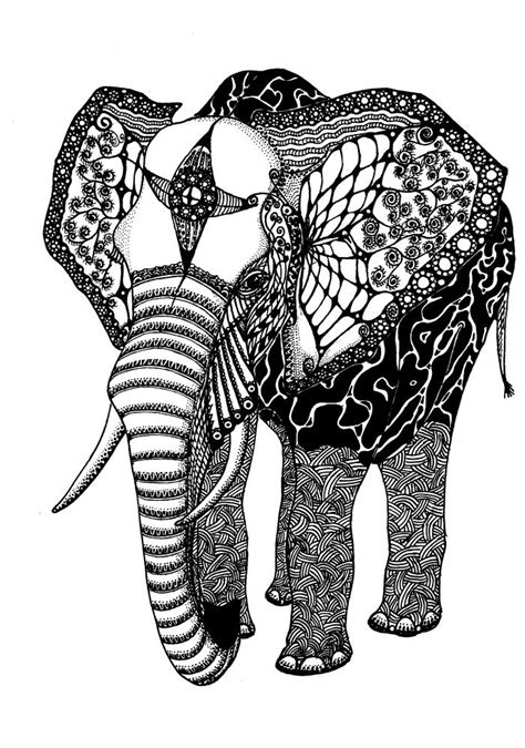 adult elephant coloring pages  printable coloring pages