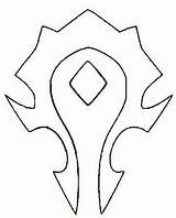 Horde Warcraft Symbol Wow Stencil Coloring Template Tattoo Symbols Pages Print Cake Logo Outline Templates Merchandise Stencils Easy Photobucket Book sketch template