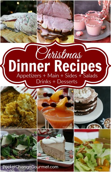 christmas dinner recipes recipe pocket change gourmet