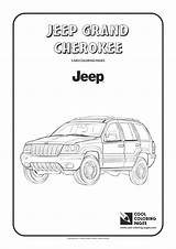 Coloring Grand Jeep Cherokee Pages Cool Print sketch template