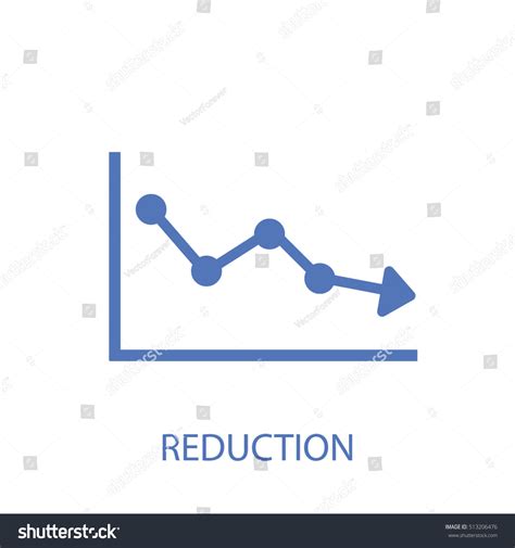 reduction icon stock vector  shutterstock