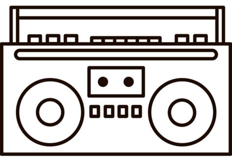 boombox coloring page  printable coloring pages