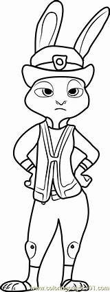 Hopps Zootopia Coloringpages101 sketch template