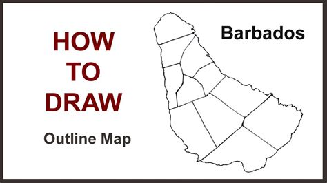 How To Draw Barbados Map With Provinces Youtube