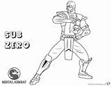 Mortal Kombat Coloring Zero Sub Pages Color Print Printable Getcolorings Getdrawings Bettercoloring sketch template