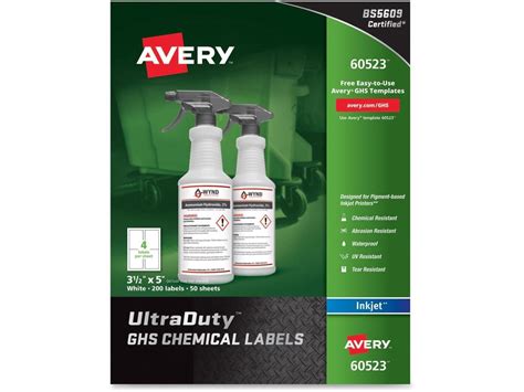 avery ghs chemical container labels neweggcom