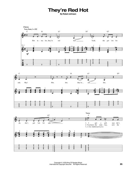 they re red hot sheet music red hot chili peppers guitar tab