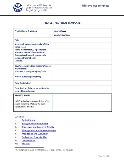 professional project proposal templates templatelab