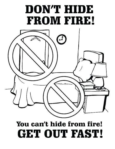 fire safety month coloring pages coloring pages