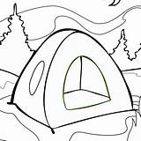 Tent Clipartmag Kleurplaten Webstockreview Getcolorings Colorin sketch template