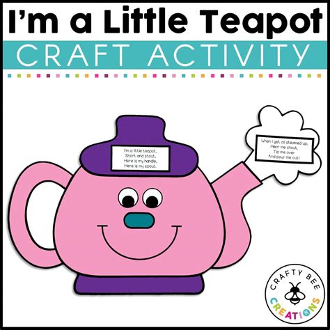 im   teapot craft activity crafty bee creations