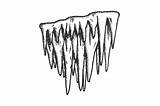 Stalactite Frost Icicle Monochrome Thehungryjpeg Cart sketch template