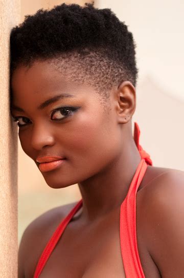 Julia – A Beautiful Botswana Model Short Hair Styles Short Natural
