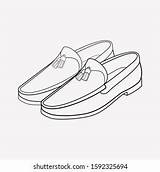 Loafers sketch template