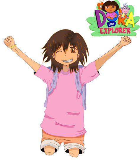 dora the explorer anime version by rychlostt on deviantart