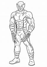 Wolverine Coloring Pages Kids Claws Sharp Men Color sketch template