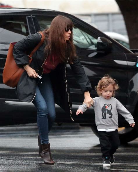 Jessica Biel With Her Son Silas Timberlake In Santa Monica 10 Gotceleb