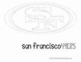 Coloring Pages Francisco San 49ers Logo Sf Print Getcolorings sketch template