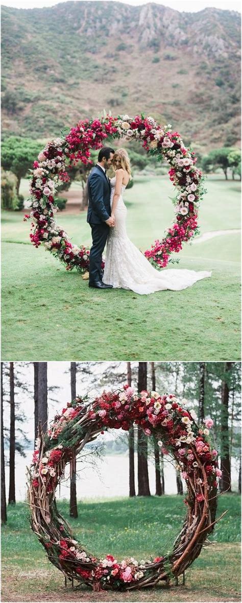 Top 20 Wreath And Circle Wedding Arches And Backdrops Roses