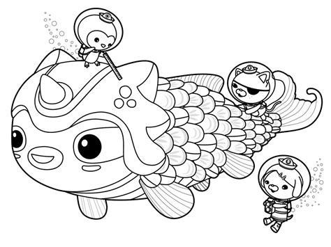 octonauts coloring pages  worksheets