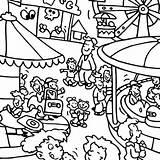 Carnival Coloring Pages Getcolorings Printable Color sketch template