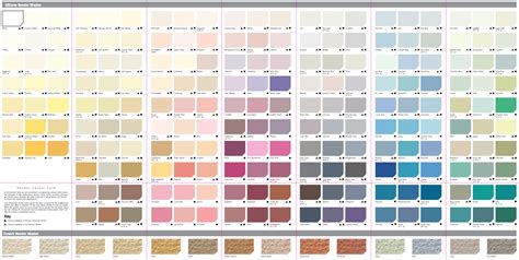 Colour Charts Silicone Render Colours Thru Colour Renders