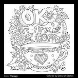 Coffee Coloring Pages But First Tea sketch template