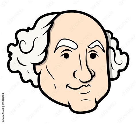 george washington vector cartoon clip art vector stock vektorgrafik