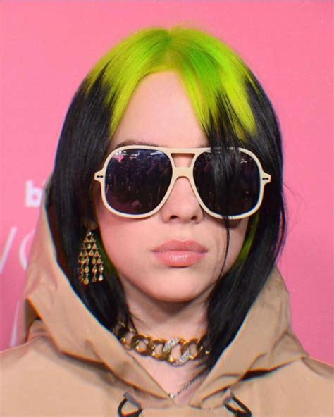woman  bright green hair  sunglasses