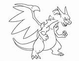 Coloriage Pokemon Dracaufeu Gratuitement sketch template