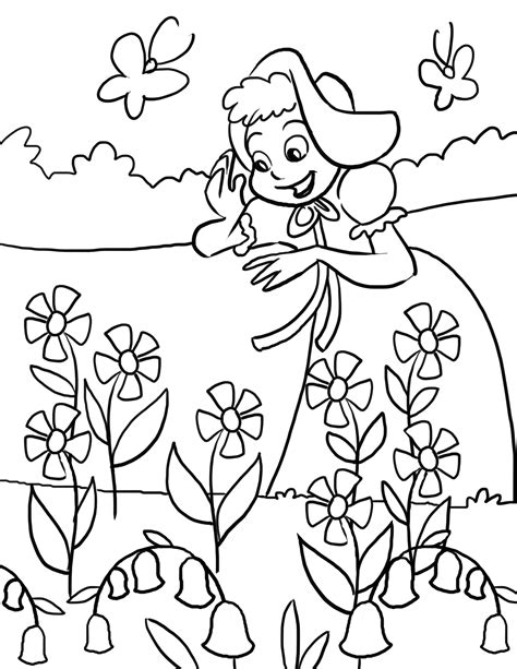 nursery rhyme rain   sketch coloring page