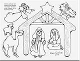 Manger Coloring Nativity Scene Jesus Pages Printable Drawing Line Animals Color Baby Christmas Template Adults Getcolorings Sketch Board Kids Print sketch template