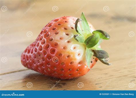 unripe strawberry stock image image  vitamin nutritious