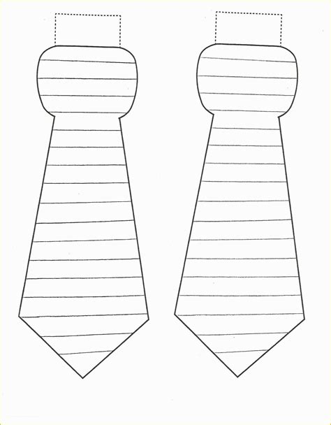 printable tie template  necktie outline clipart clipart suggest