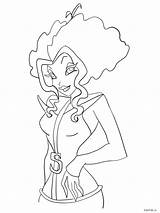 Coloring Pages Stormy Winx sketch template
