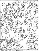 Swirl Karla Gerard Colorare Hook Abstractos Hooking Mandala Alfombra Pintar Enganche Stylowi Ricamo Paraninos Designlooter Sheets Tappeto Kandinsky sketch template
