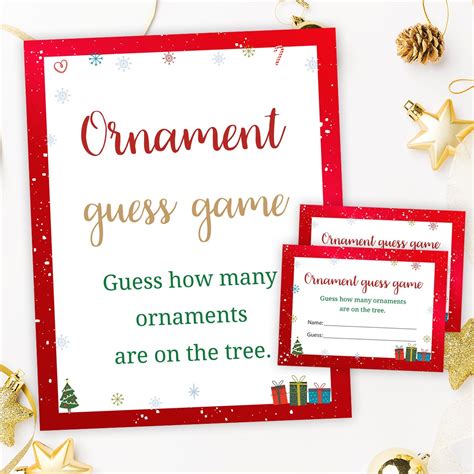 christmas ornament guessing game fun holiday activities