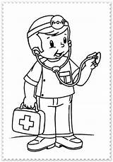 Dokter Helpers Ziek Kleurplaten Juf sketch template