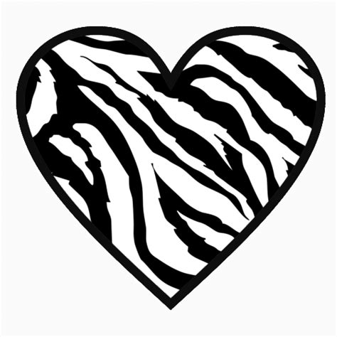 zebra print heart clipart clipart  clipart