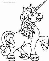 Coloring Pages Preschool Unicorn Horse sketch template