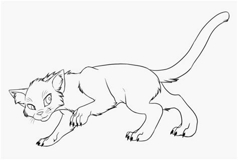 warrior cats drawing template hd png  kindpng