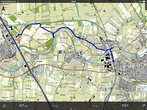 een wandeling van  km door het hart van de betuwe van station geldermalsen  tricht naar