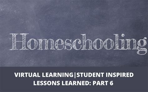 virtual learningstudent inspired lessons learned   part series home school facts