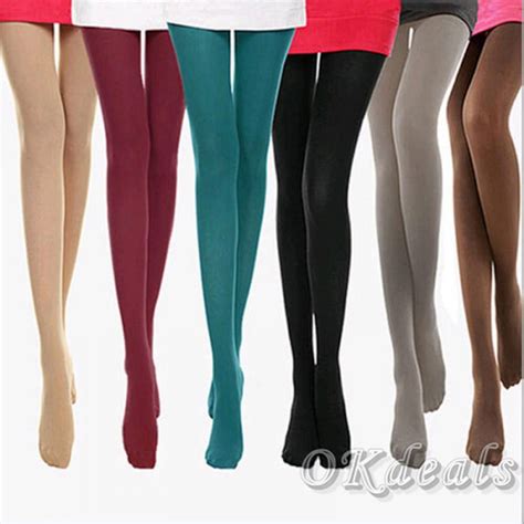 cxxp hot thick 120d women opaque stockings pantyhose footed socks