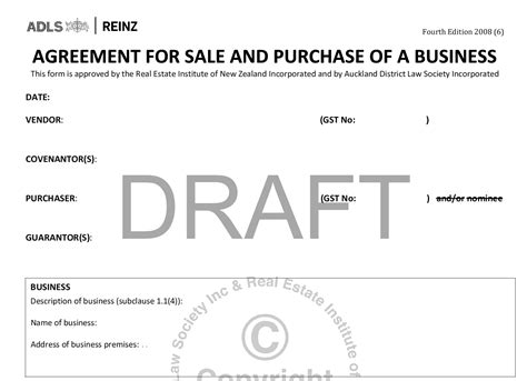 agreement  sale  purchase   business acquisition agents